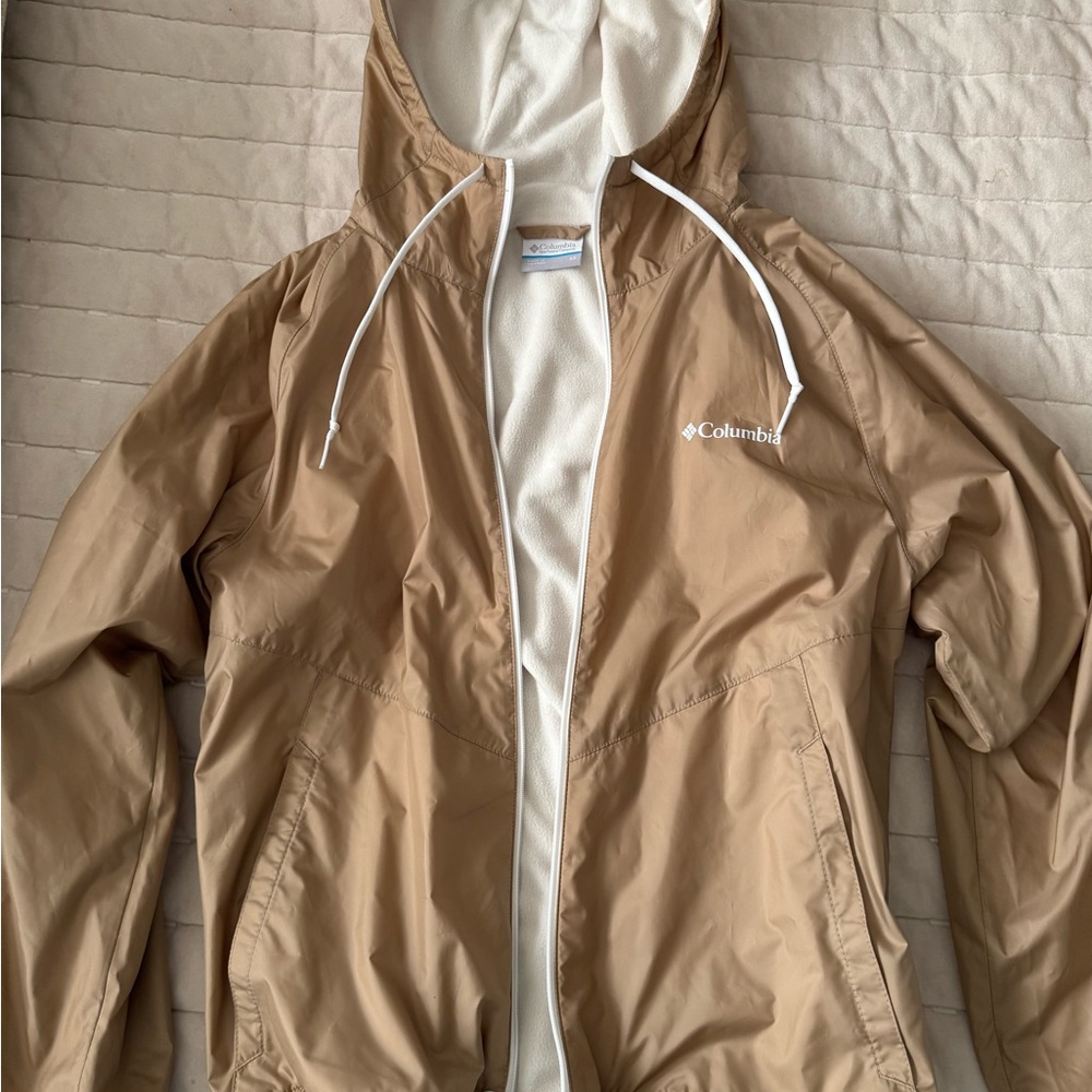 Columbia Tan Hooded Jacket